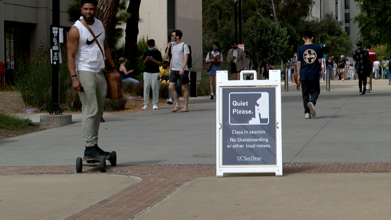 First day of inperson classes at UCSD